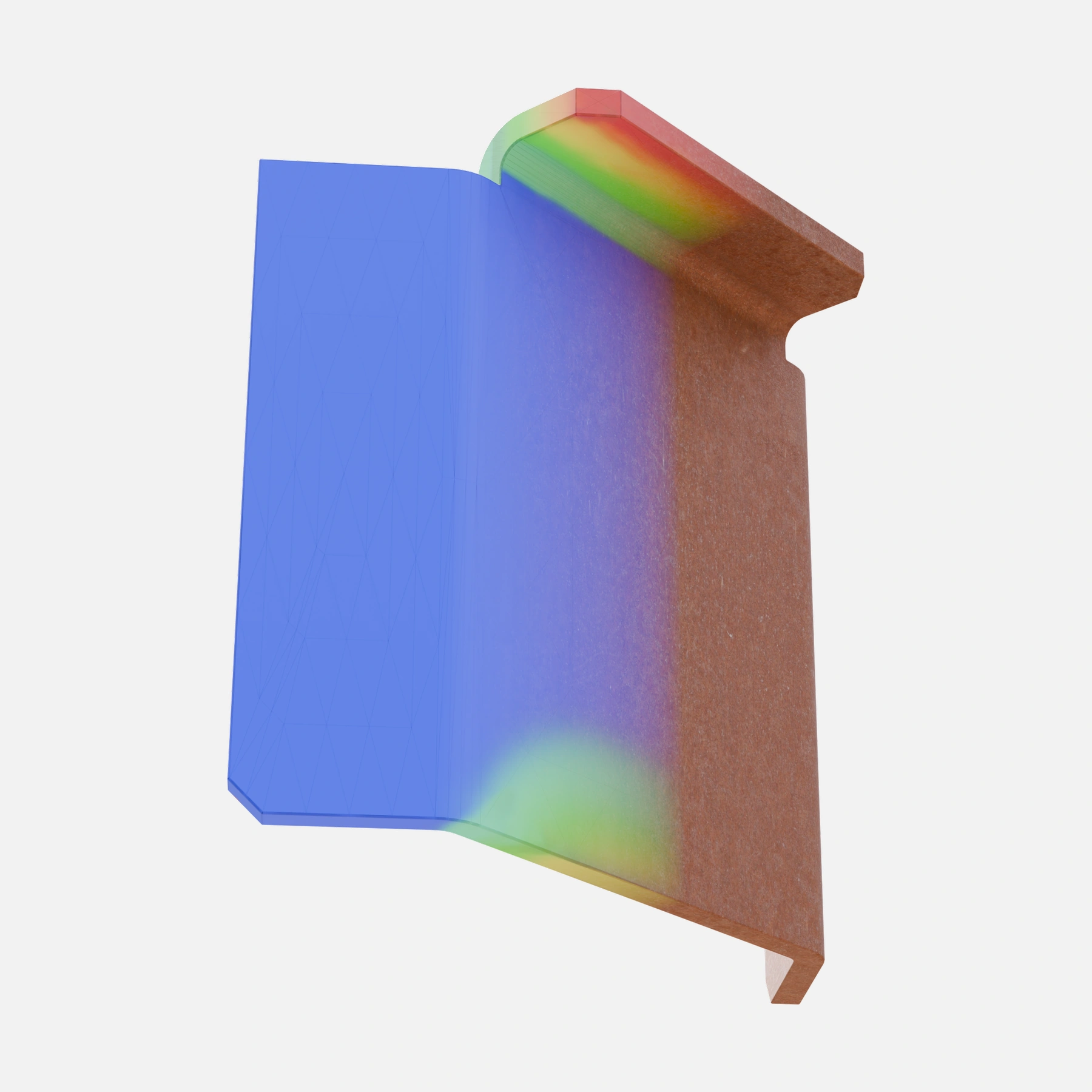 3D strength simulation of a single planter profile